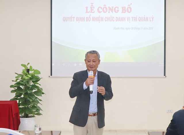 Ông Nguyễn Xuân Cộng - CTHĐQT Công ty phát biểu tại buổi lễ